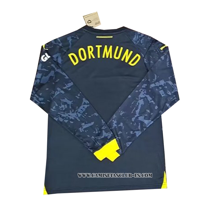 Camiseta Segunda Borussia Dortmund 23-24 Manga Larga